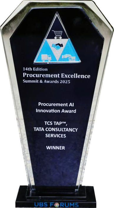 TAP™ has been awarded the “Procurement AI Innovation Award” , 2025