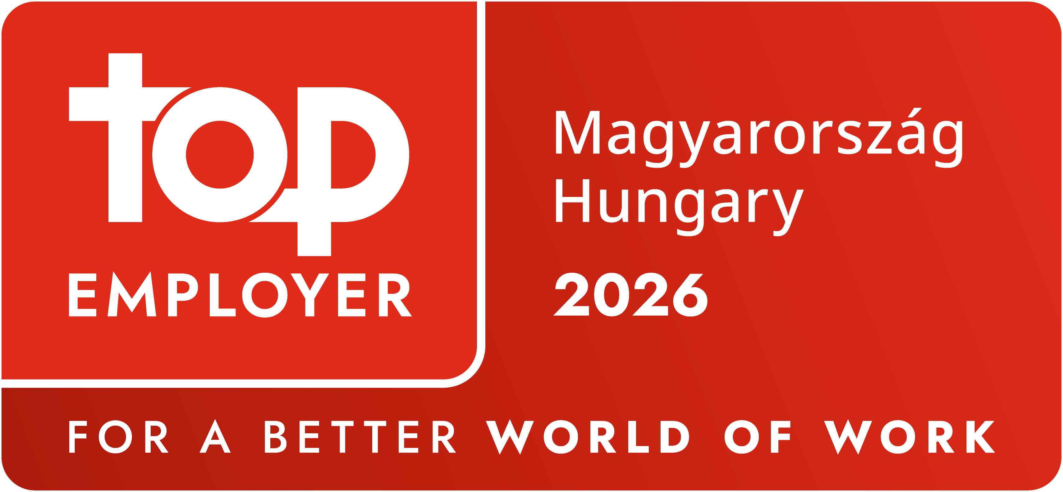Recognised as Hungary’s #1 Top Employer in 2026