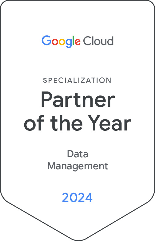 2024 Google Cloud Partenaire de l’année en spécialisation pour la gestion des données