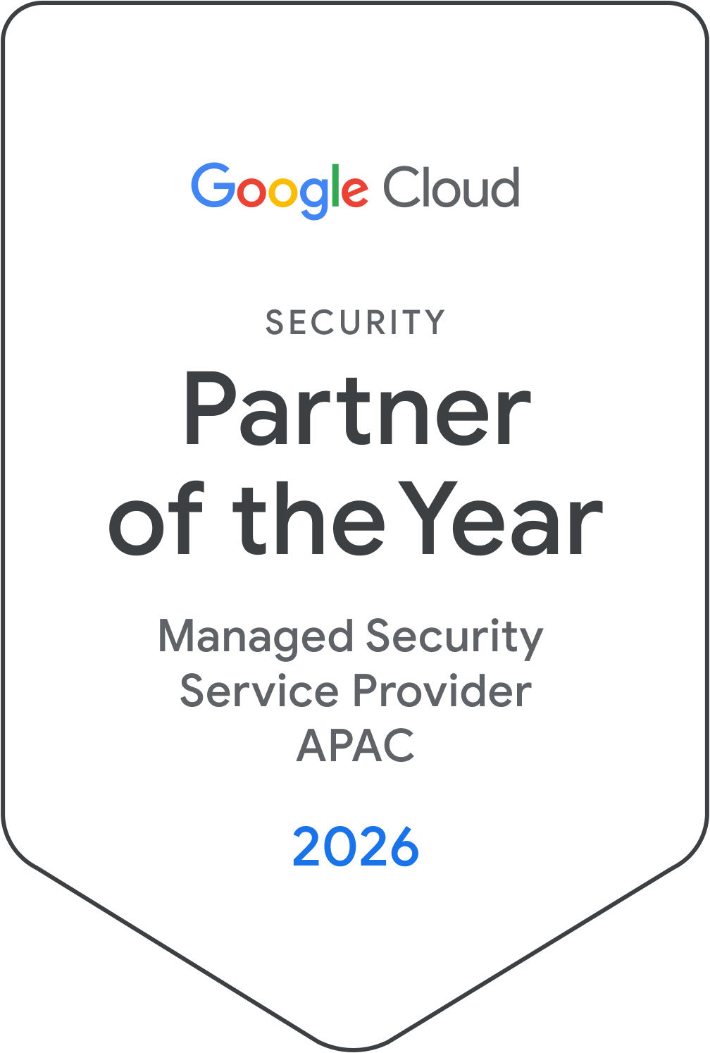 Security Partner of the Year for Managed Security Services Provider APAC