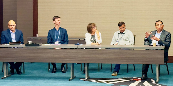 A panel of CX experts during the deep-diving discussion on ‘The Future of CX: Autonomous by Design, Humane by Intent’, at Customer Contact Week 2025.